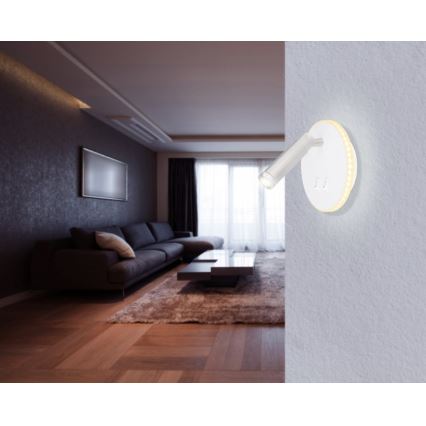 Globo - Foco de parede LED LED/6W + LED/1W/230V