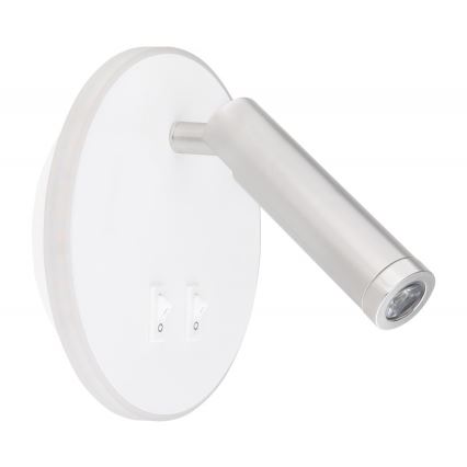Globo - Foco de parede LED LED/6W + LED/1W/230V
