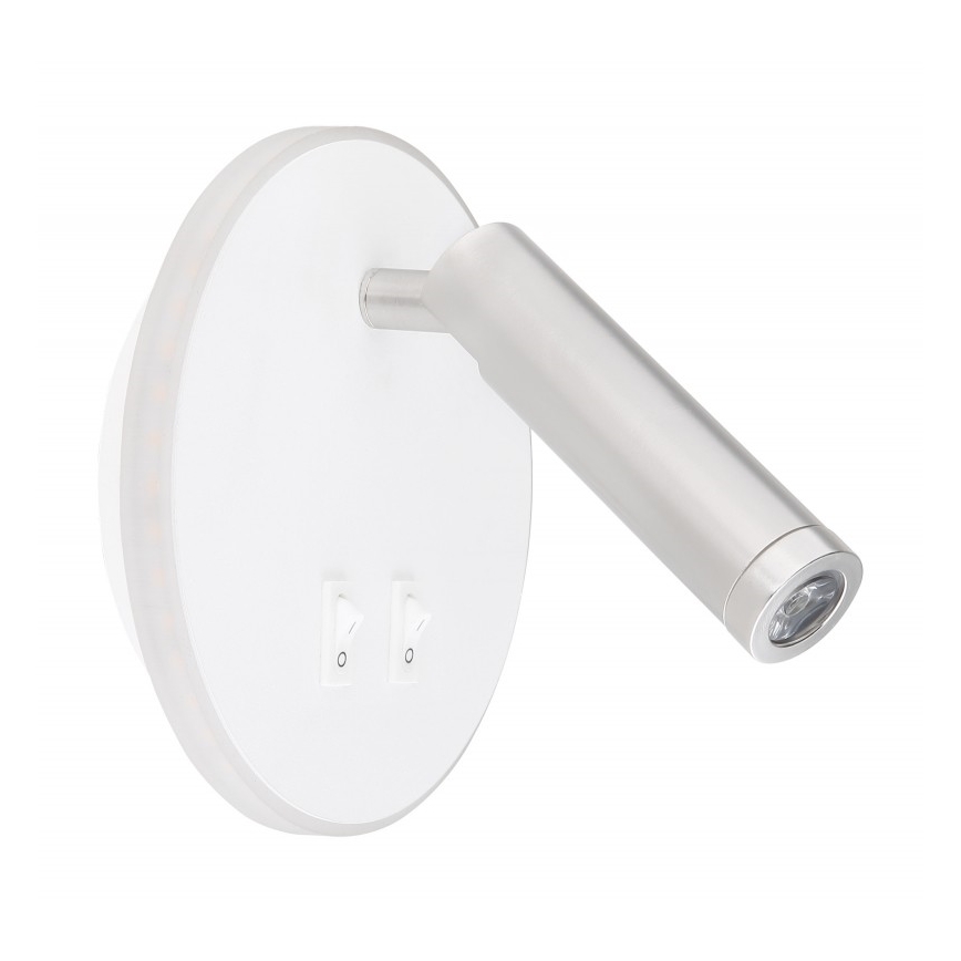 Globo - Foco de parede LED LED/6W + LED/1W/230V