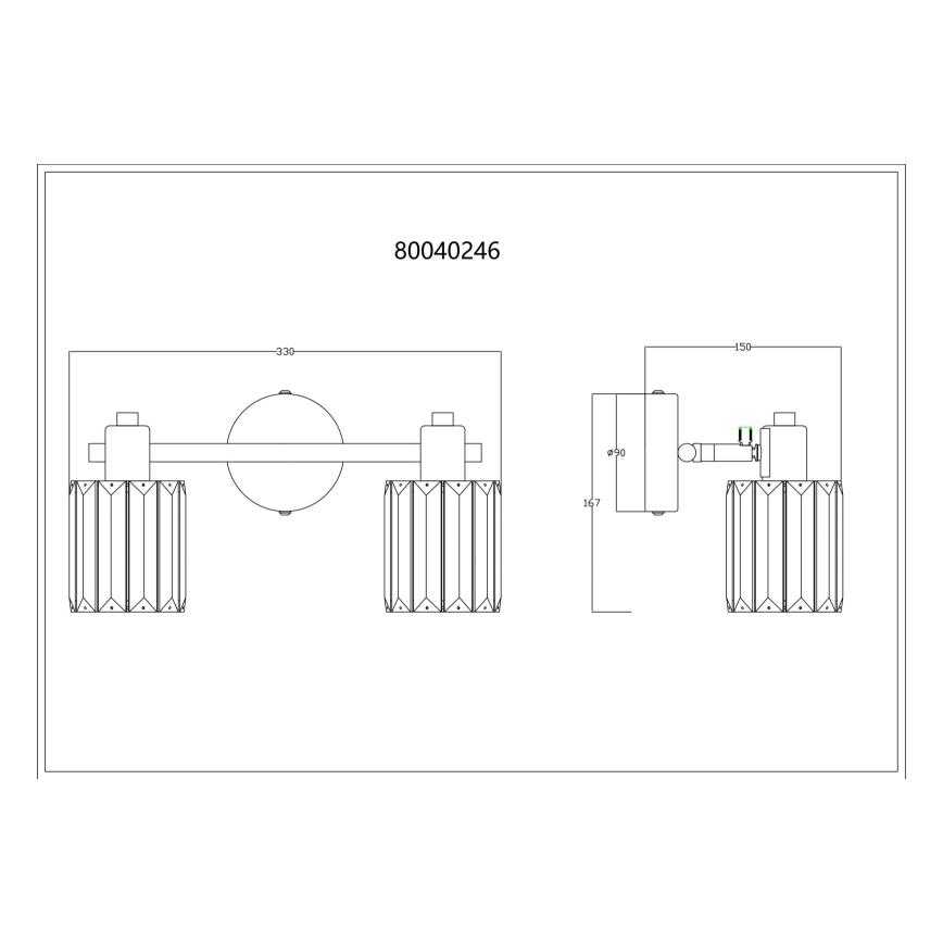 Globo - Foco 2xE14/40W/230V