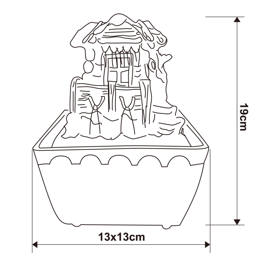 Globo - LED RGB Fonte decorativa LED/0,13W/230V