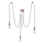 Globo A32-3 - Candeeiro suspenso OLIVER 3xE27/40W/230V aranha
