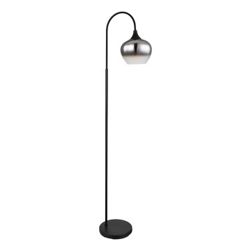 Globo - Candeeiro de chão 1xE27/40W/230V preto/fumado