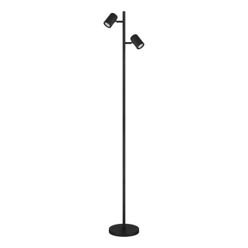 Globo - Candeeiro de chão 2xGU10/5W/230V preto