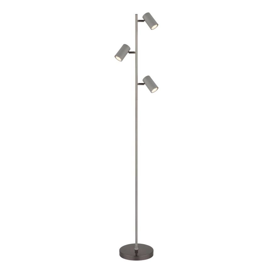 Globo - Candeeiro de chão 3xGU10/5W/230V cinzento