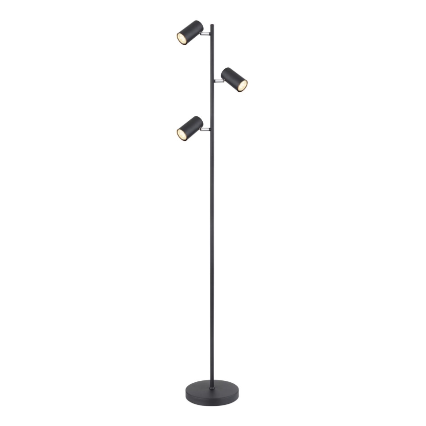 Globo - Candeeiro de chão 3xGU10/5W/230V preto