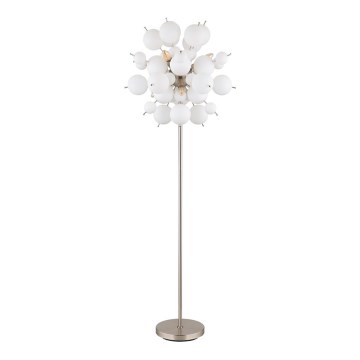 Globo - Candeeiro de chão 6xE14/25W/230V branco