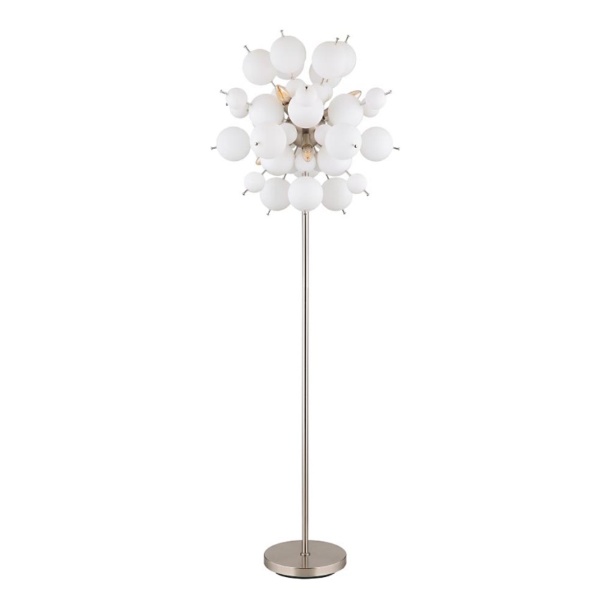 Globo - Candeeiro de chão 6xE14/25W/230V branco