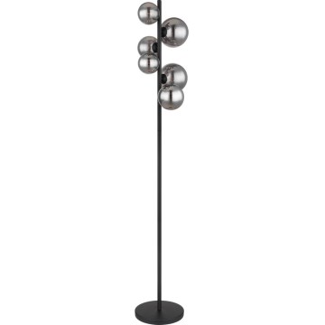 Globo - Candeeiro de chão LED 6xG9/3,5W/230V fumado/preto