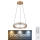 Globo - Candeeiro de cristal suspenso LED regulável LED/36W/230V 2700K-6000K + comando