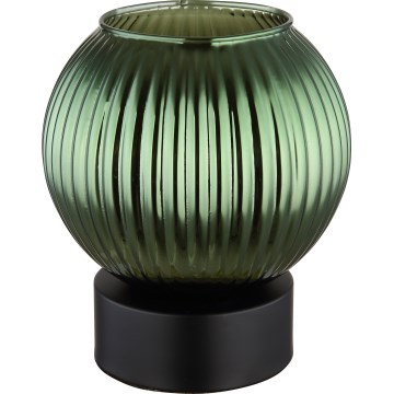 Globo - Candeeiro de mesa 1xE27/25W/230V diâmetro 15 cm verde