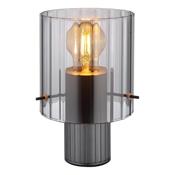 Globo - Candeeiro de mesa 1xE27/40W/230V diâmetro 14 cm cinzento