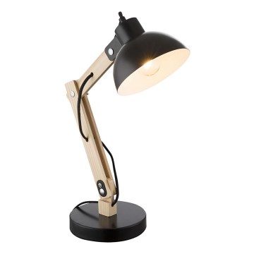 Globo - Candeeiro de mesa 1xE27/40W/230V faia