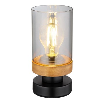 Globo - Candeeiro de mesa 1xE27/40W/230V metal/madeira