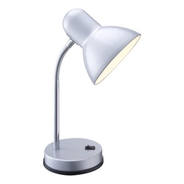Globo - Candeeiro de mesa 1xE27/40W/230V prateado