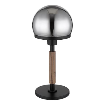 Globo - Candeeiro de mesa 1xE27/40W/230V preto/castanho