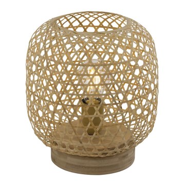 Globo - Candeeiro de mesa 1xE27/60W/230V bambu