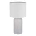 Globo - Candeeiro de mesa 1xE27/60W/230V branco