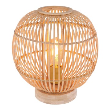 Globo - Candeeiro de mesa 1xE27/60W230V bambu