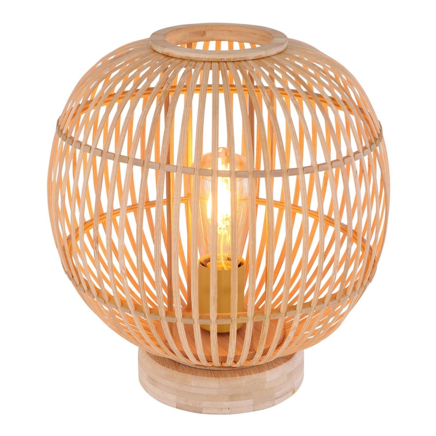 Globo - Candeeiro de mesa 1xE27/60W230V bambu