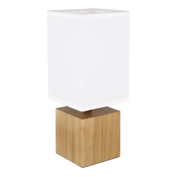 Globo - Candeeiro de mesa 1xE27/7W/230V branco/castanho