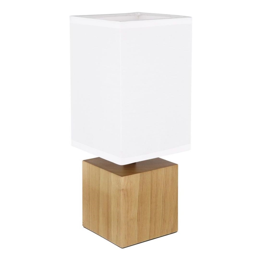 Globo - Candeeiro de mesa 1xE27/7W/230V branco/castanho