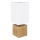 Globo - Candeeiro de mesa 1xE27/7W/230V branco/castanho