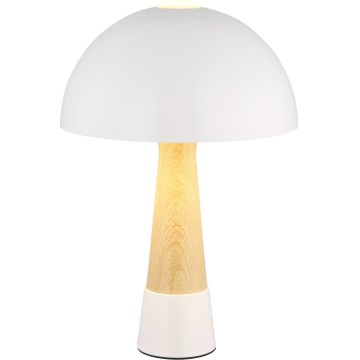 Globo - Candeeiro de mesa 1xE27ILLU/40W/230V branco