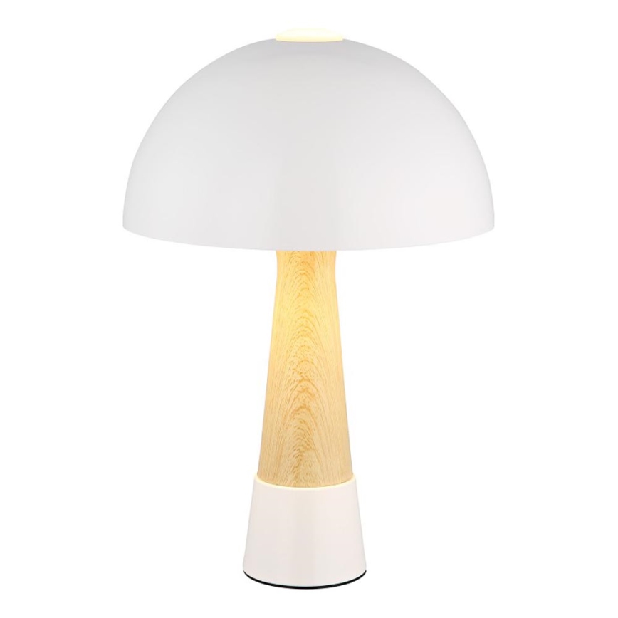 Globo - Candeeiro de mesa 1xE27ILLU/40W/230V branco