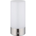 Globo - Candeeiro de mesa de exterior tátil LED RGBW regulável LED/1,8W/5V 1500 mAh IP44 cromado mate