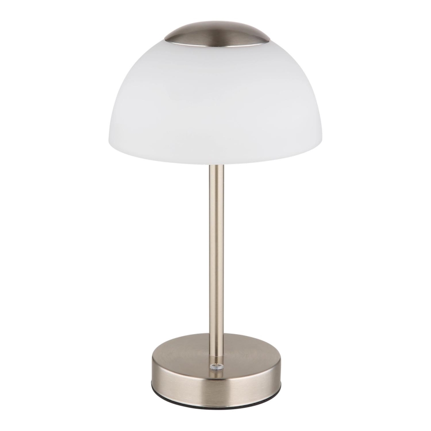 Globo - Candeeiro de mesa LED com regulação LED/2,5W/5V 1800mAh 2700K/4000K/6500K cromado mate