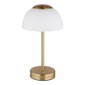 Globo - Candeeiro de mesa LED com regulação LED/2,5W/5V 1800mAh 2700K/4000K/6500K latão