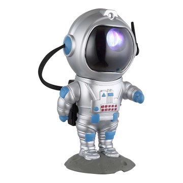 Globo - Candeeiro de mesa LED RGB LED/4,5W/5V astronauta prateado