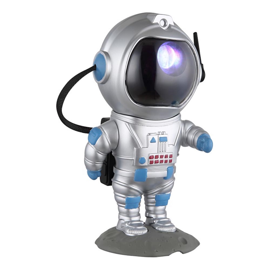 Globo - Candeeiro de mesa LED RGB LED/4,5W/5V astronauta prateado
