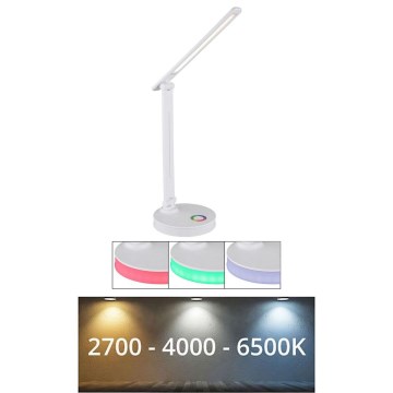 Globo - Candeeiro de mesa LED RGBW táctil com regulação LED/5W/230V + LED/2W 2700K/4000K/6500K branco