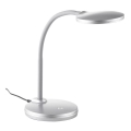Globo -  Candeeiro de mesa LED tátil com regulação LED/4,6W/230V prateado
