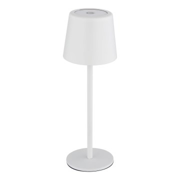 Globo - Candeeiro de mesa LED tátil para exterior flexível com regulação LED/2W/5V 3000/4000/6000K 2200 mAh IP44 branco