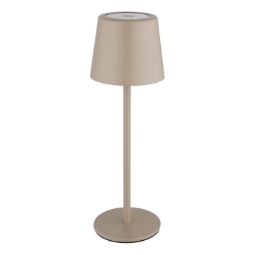 Globo - Candeeiro de mesa LED tátil para exterior flexível com regulação LED/2W/5V 3000/4000/6000K 2200 mAh IP44 creme