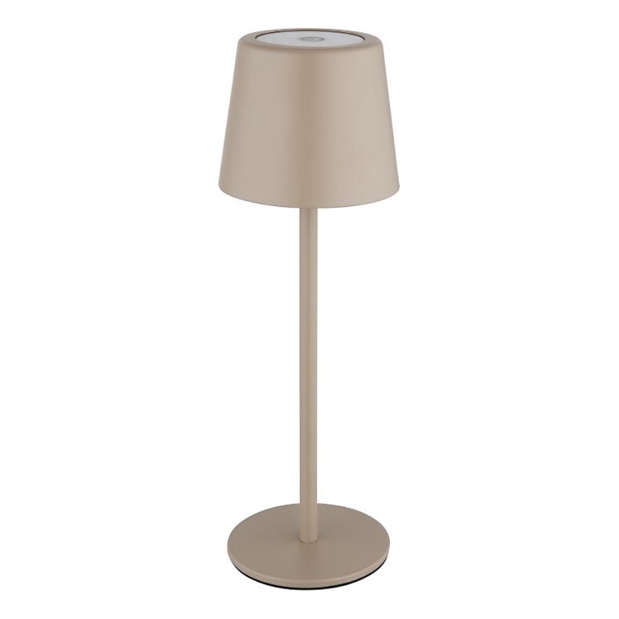 Globo - Candeeiro de mesa LED tátil para exterior flexível com regulação LED/2W/5V 3000/4000/6000K 2200 mAh IP44 creme