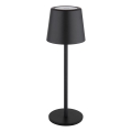 Globo - Candeeiro de mesa LED tátil para exterior flexível com regulação LED/2W/5V 3000/4000/6000K 2200 mAh IP44 preto