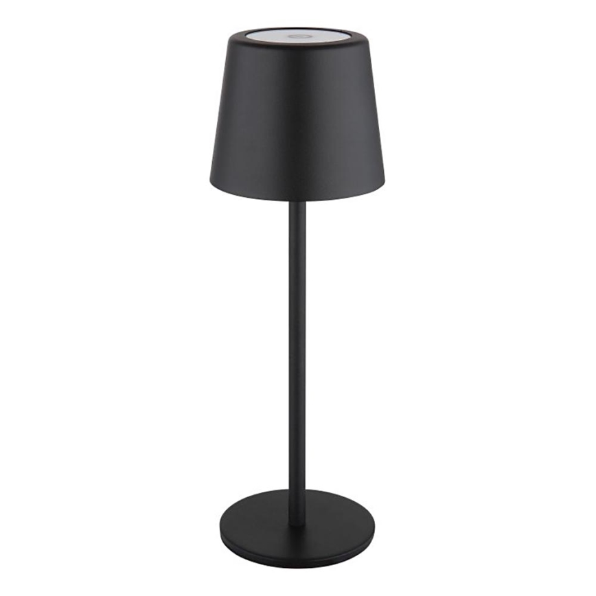 Globo - Candeeiro de mesa LED tátil para exterior flexível com regulação LED/2W/5V 3000/4000/6000K 2200 mAh IP44 preto