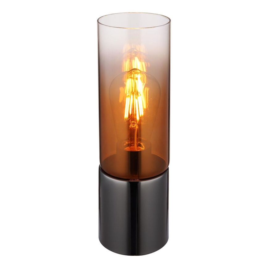 Globo - Candeeiro de mesa táctil 1xE27/25W/230V diâmetro 9 cm preto/cobre