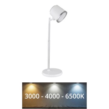 Globo - Candeeiro de mesa táctil LED com regulação 4em1 LED/6W/3,7V 3000K/4000K/6500K 1500 mAh USB branco