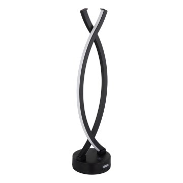 Globo - Candeeiro de mesa táctil LED com regulação LED/1W/3,7V 3000K 1800 mAh USB preto