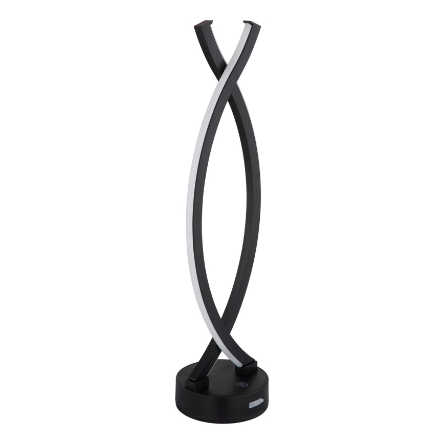 Globo - Candeeiro de mesa táctil LED com regulação LED/1W/3,7V 3000K 1800 mAh USB preto