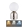 Globo - Candeeiro de mesa táctil LED com regulação LED/2,5W/3,7V 2700K/4000K/6500K 1800 mAh USB cromado mate