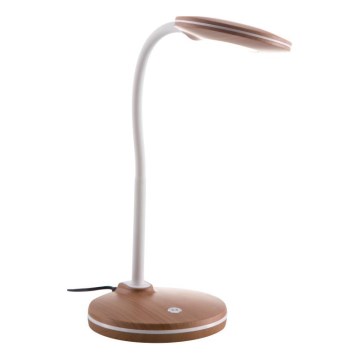 Globo - Candeeiro de mesa táctil LED com regulação LED/4W/230V castanho
