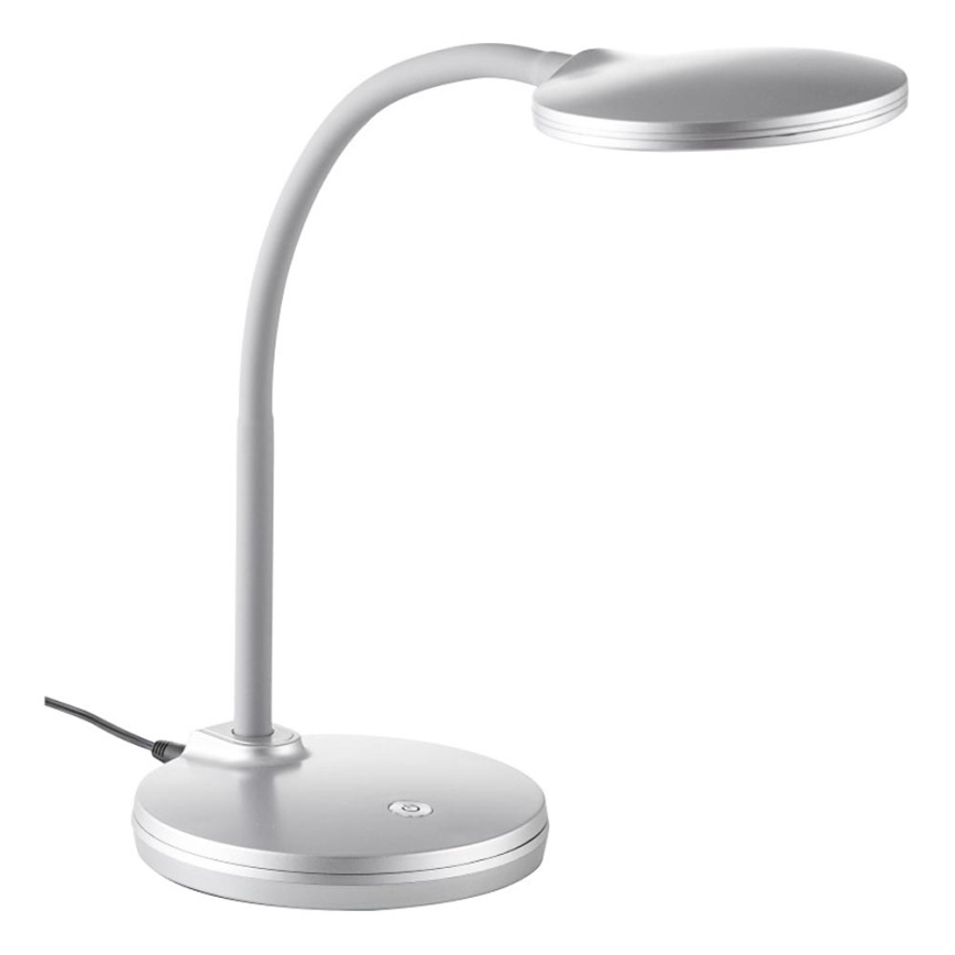 Globo - Candeeiro de mesa táctil LED com regulação LED/4W/230V prateado