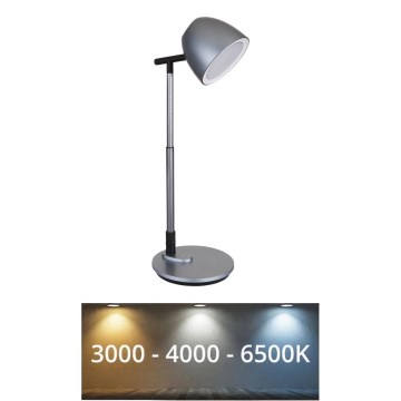 Globo - Candeeiro de mesa táctil LED com regulação LED/7,5W/230V 3000K/4000K/6500K cinzento