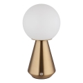 Globo - Candeeiro de mesa tátil LED com regulação LED/1,5W/5V 3000/4500/6500K 1800 mAh IP41 cobre